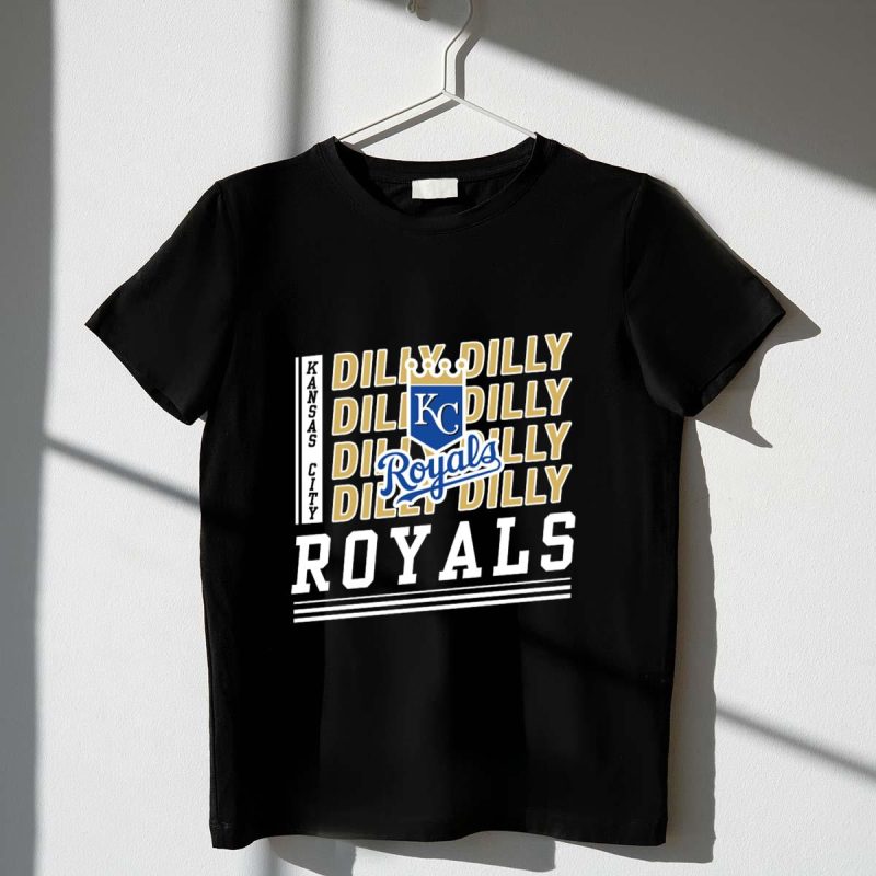 Kansas City Royals Dilly Dilly KC Royals Baseball Crest T Shirt t shirt 1 1