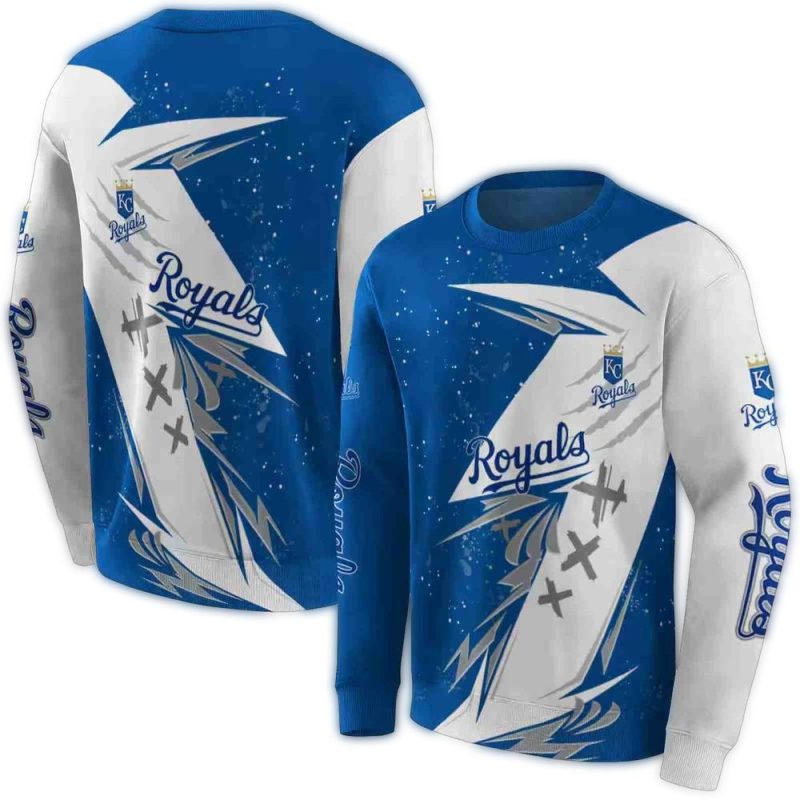 Kansas City Royals Dynamic Slash All Over Print Sweatshirt 1