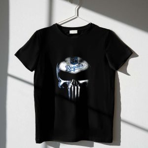 Kansas City Royals Punisher Skull T-Shirt For Fans