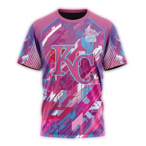 Kansas City Royals Fearless Against Breast Cancer All-Over Print T-Shirt