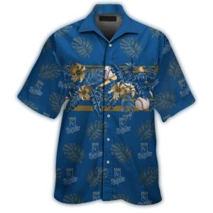 Kansas City Royals Tropical Floral Leaf Hawaiian Shirt For Fans