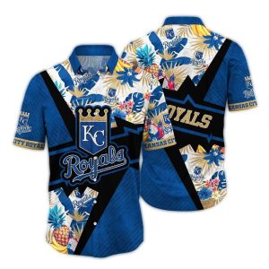Kansas City Royals Tropical Floral Pineapple Hawaiian Shirt For Fans