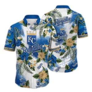 Kansas City Royals Floral Pattern Hawaiian Shirt For Summer Style
