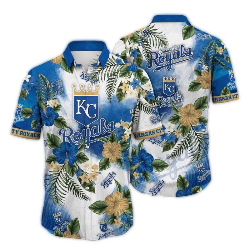 Kansas City Royals Flower Floral Pattern Summer Hawaiian Shirt 1