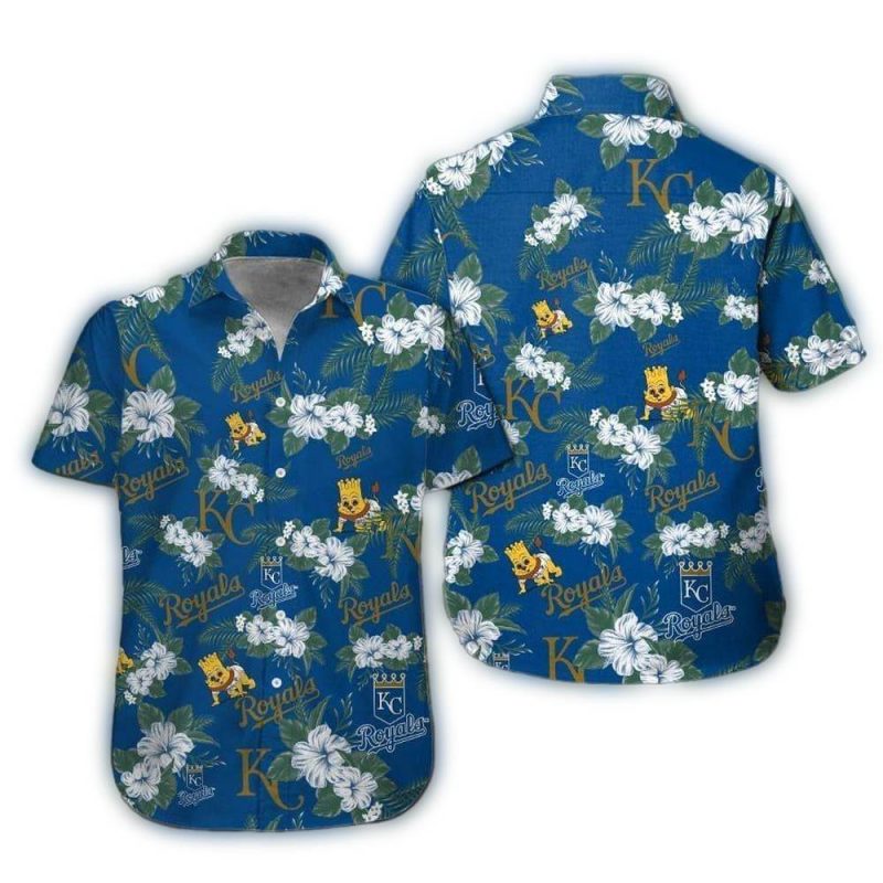 Kansas City Royals Flower Pattern Tropical Hawaiian Shirt 1