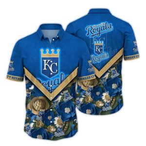 Kansas City Royals Floral Hawaiian Shirt For Summer Vacation Fun