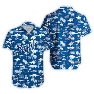 Kansas City Royals Forever Royal Hawaiian Shirt - Tropical Fan Apparel