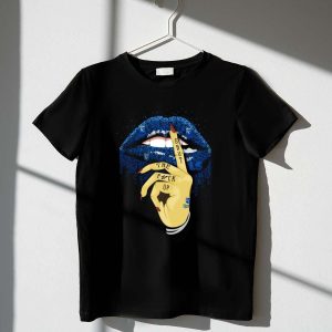 Kansas City Royals Glitter Lips Shut Up Statement T-Shirt