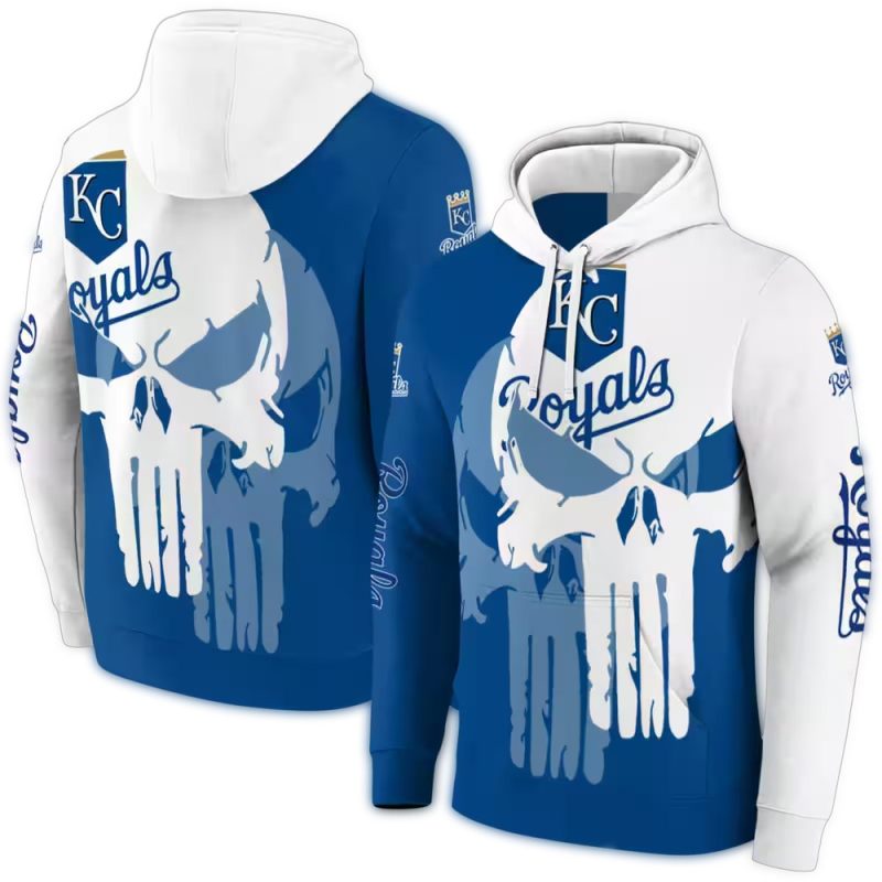 Kansas City Royals Graphic Punisher All Over Print Hoodie 1