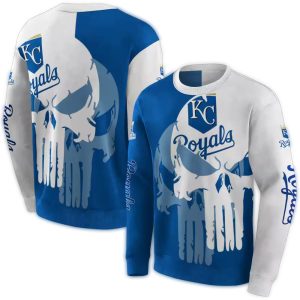 Kansas City Royals Graphic Punisher All Over Print Sweatshirt