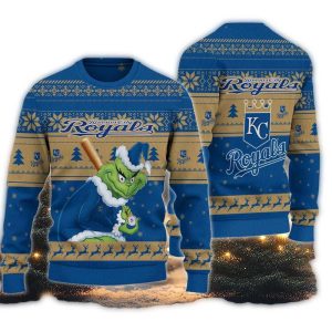 Kansas City Royals Grinch Stolen Christmas Ugly Sweater For Fans