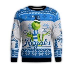Kansas City Royals Grinch Ugly Christmas Sweater For Winter Festivities