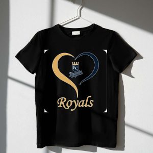 Kansas City Royals Heart Emblem T-Shirt For Fans And Supporters