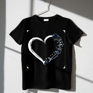 Kansas City Royals Heart Logo T-Shirt With Fan Stars And Helmets Design