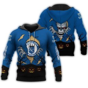 Kansas City Royals Halloween All Over Print Hoodie For Fans