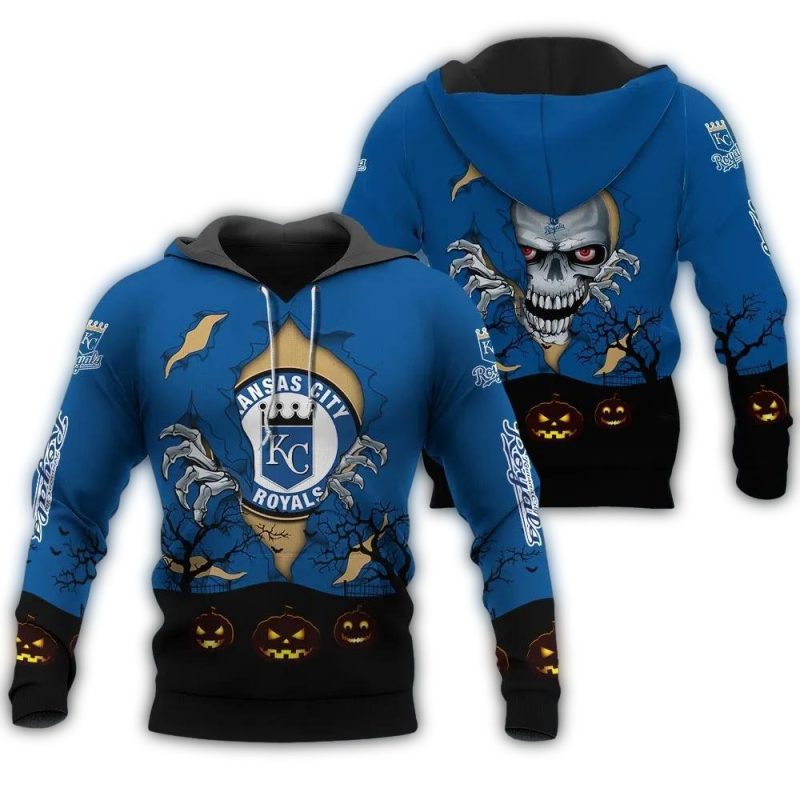 Kansas City Royals IT Halloween All Over Print Hoodie 1