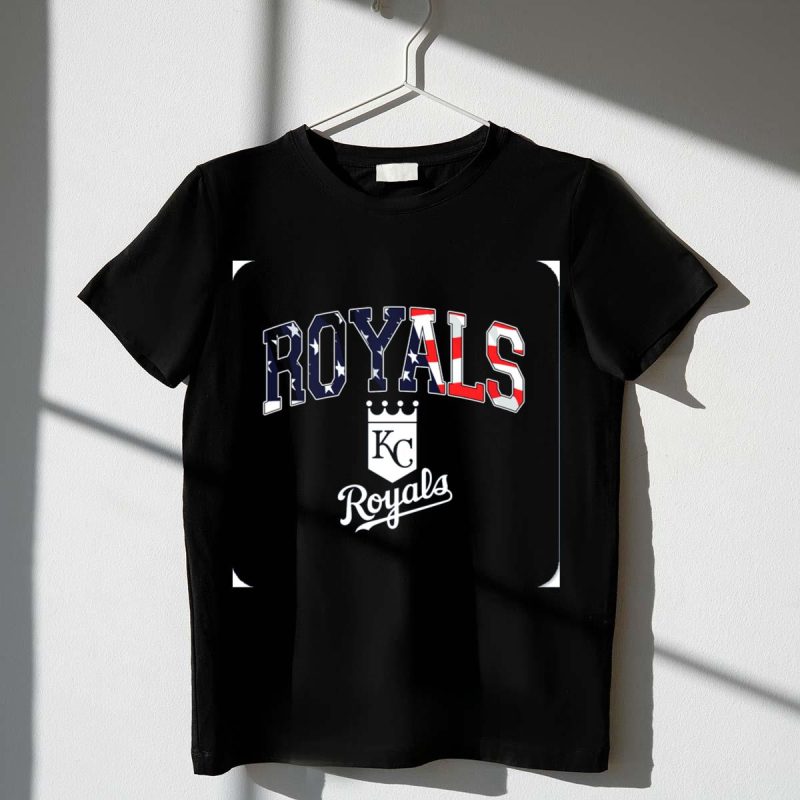 Kansas City Royals KC American Flag Logo Royals T Shirt t shirt 1 1