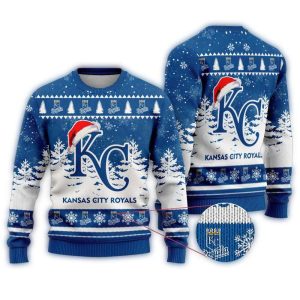 Kansas City Royals Logo Christmas Ugly Sweater For Holiday Cheer