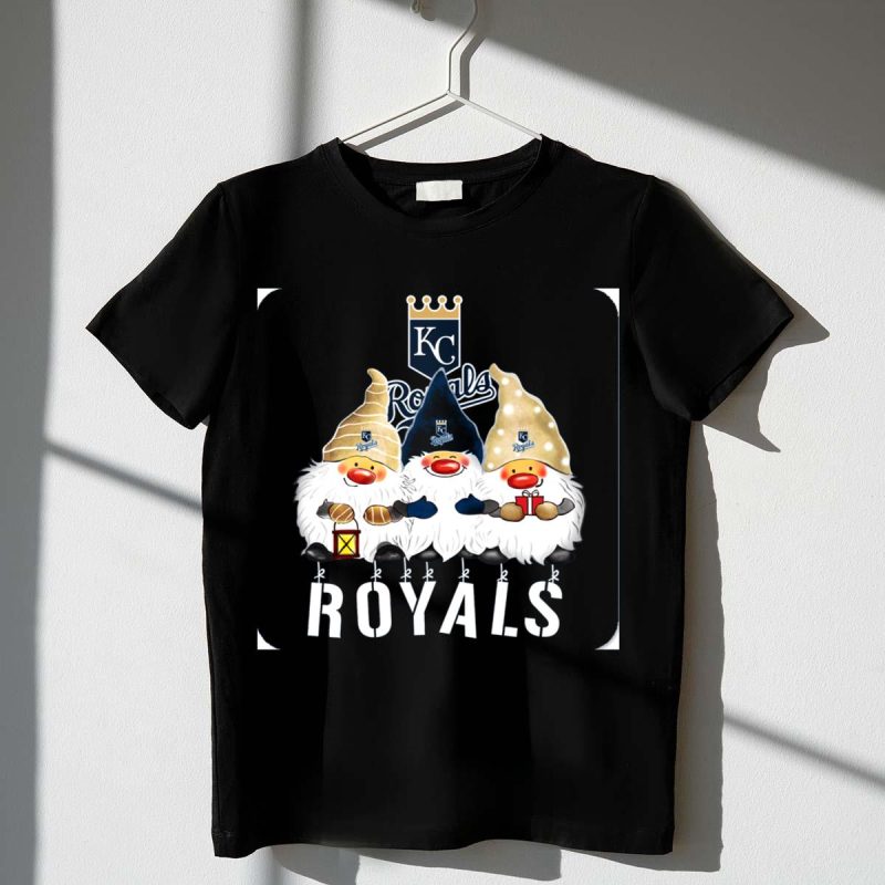 Kansas City Royals Merry Christmas Happy Holidays Gnomes T Shirt t shirt 1 1