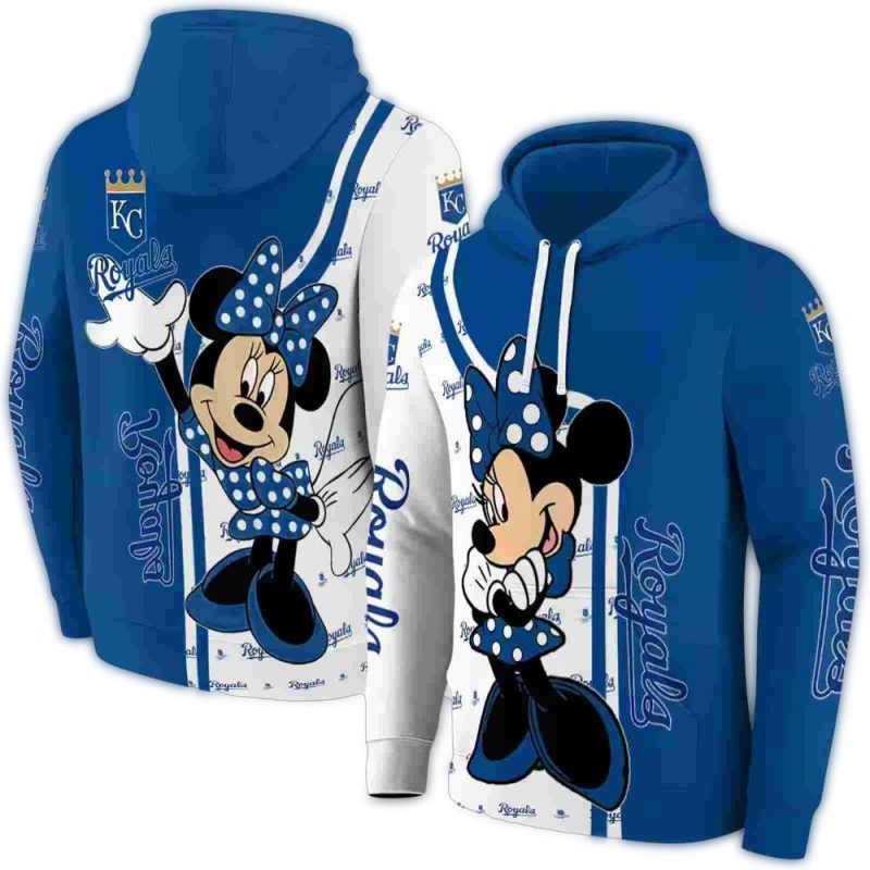 Kansas City Royals Minnie Mouse All Over Print Hoodie 1