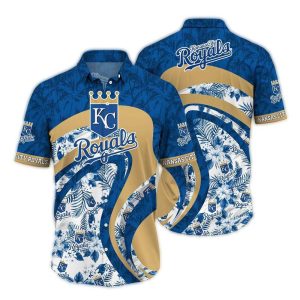 Kansas City Royals Tropical Floral Palm Tree Hawaiian Shirt For Fans