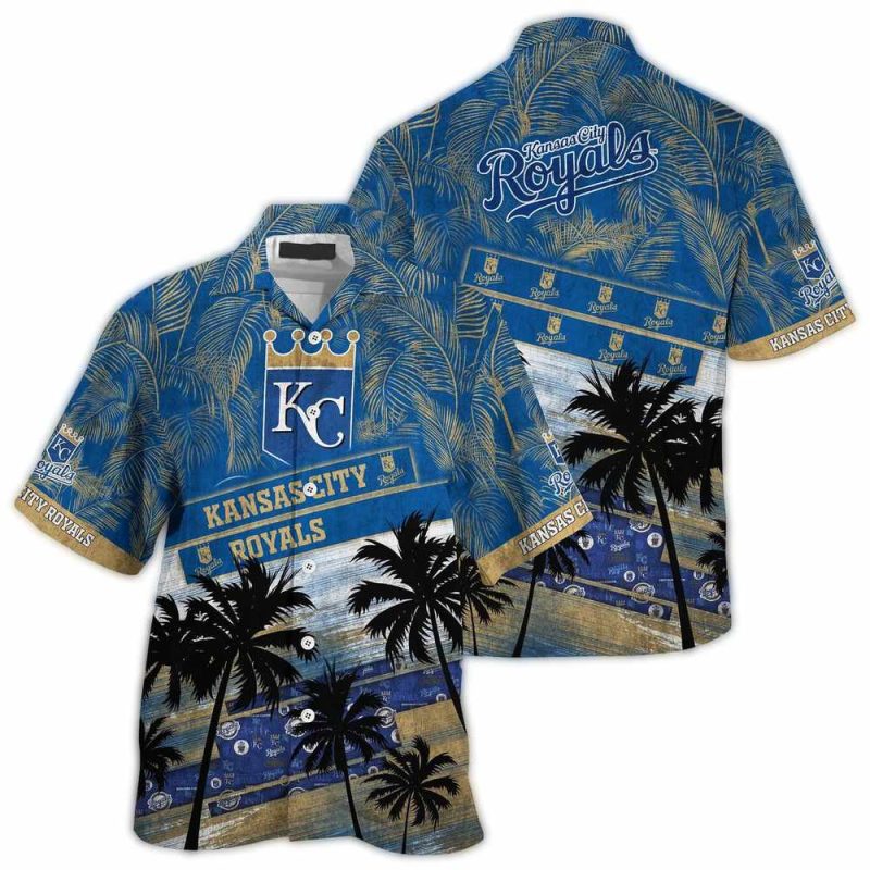 Kansas City Royals Palm Tree Hawaiian Shirt 1