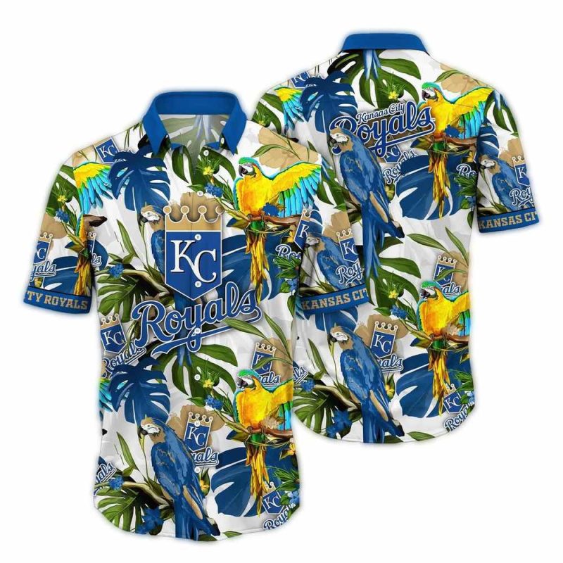 Kansas City Royals Parrot Art Hawaiian Shirt 1