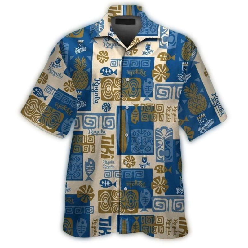 Kansas City Royals Pineapple Floral Vintage Hawaiian Shirt 1