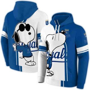 Kansas City Royals Snoopy All Over Print Hoodie For Fans