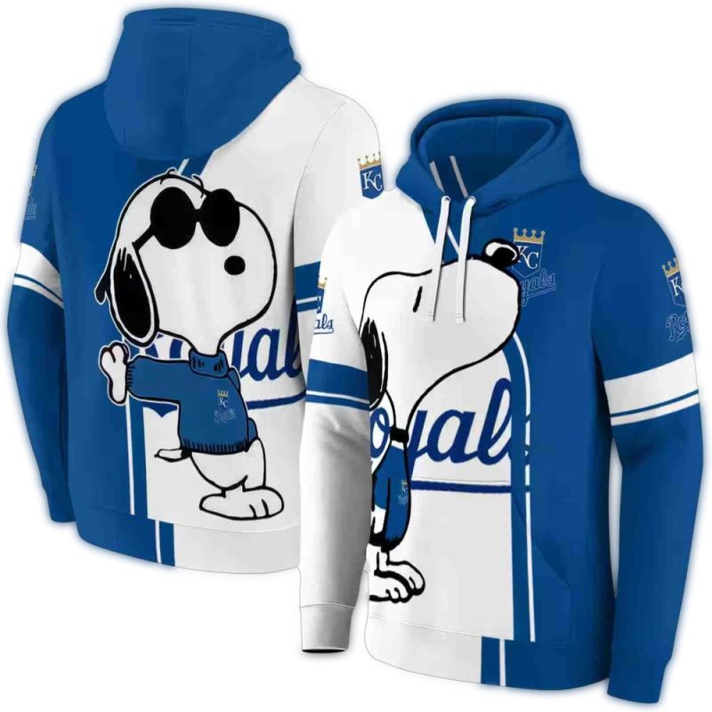 Kansas City Royals Playful Snoopy All Over Print Hoodie 1