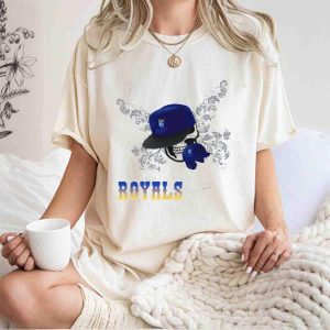 Kansas City Royals Skeleton Graphic T-Shirt - Fear The Royals Design