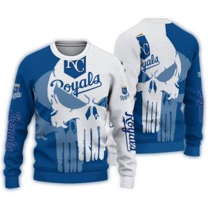 Kansas City Royals Skull Punisher Ugly Christmas Sweater