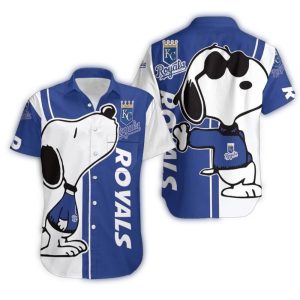 Kansas City Royals Snoopy Baseball Hawaiian Shirt For Fans