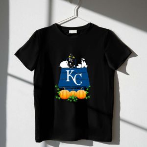 Kansas City Royals Snoopy Pumpkin House T-Shirt For Fans