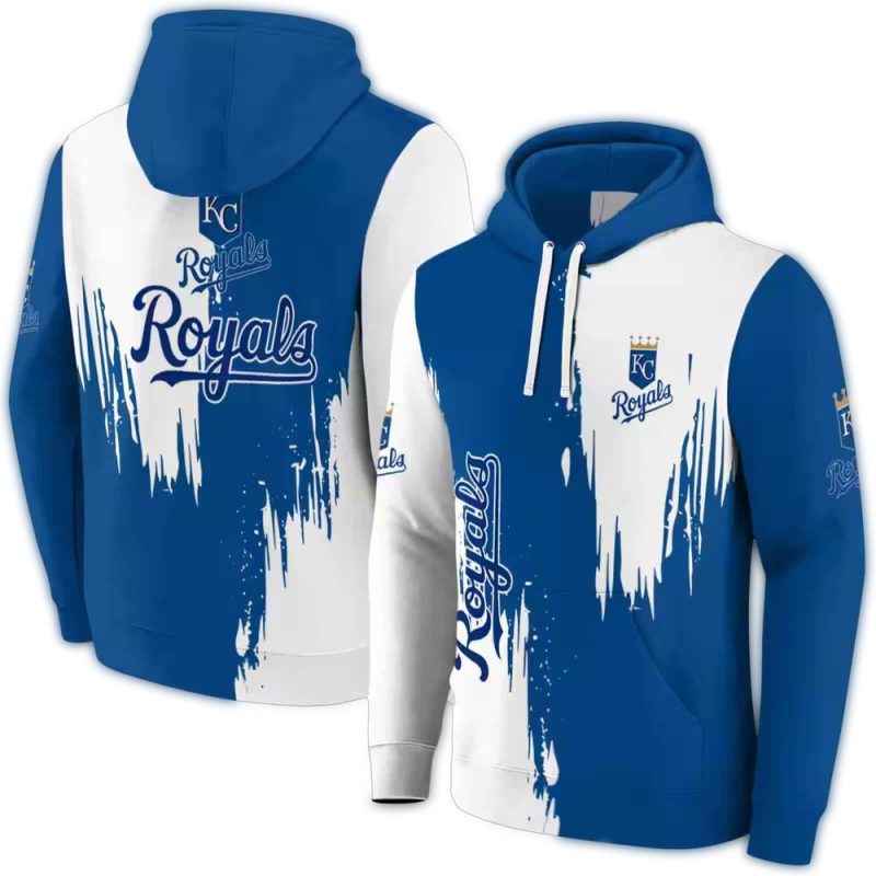 Kansas City Royals Splatter Effect All Over Print Hoodie 1