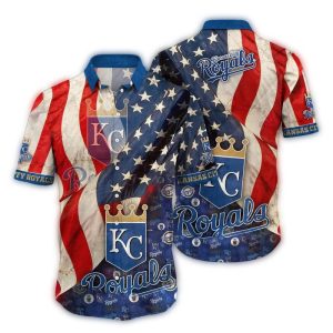 Kansas City Royals Stars And Stripes Hawaiian Shirt For Fans
