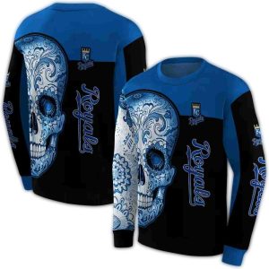 Kansas City Royals Sugar Skull All Over Print Sweatshirt