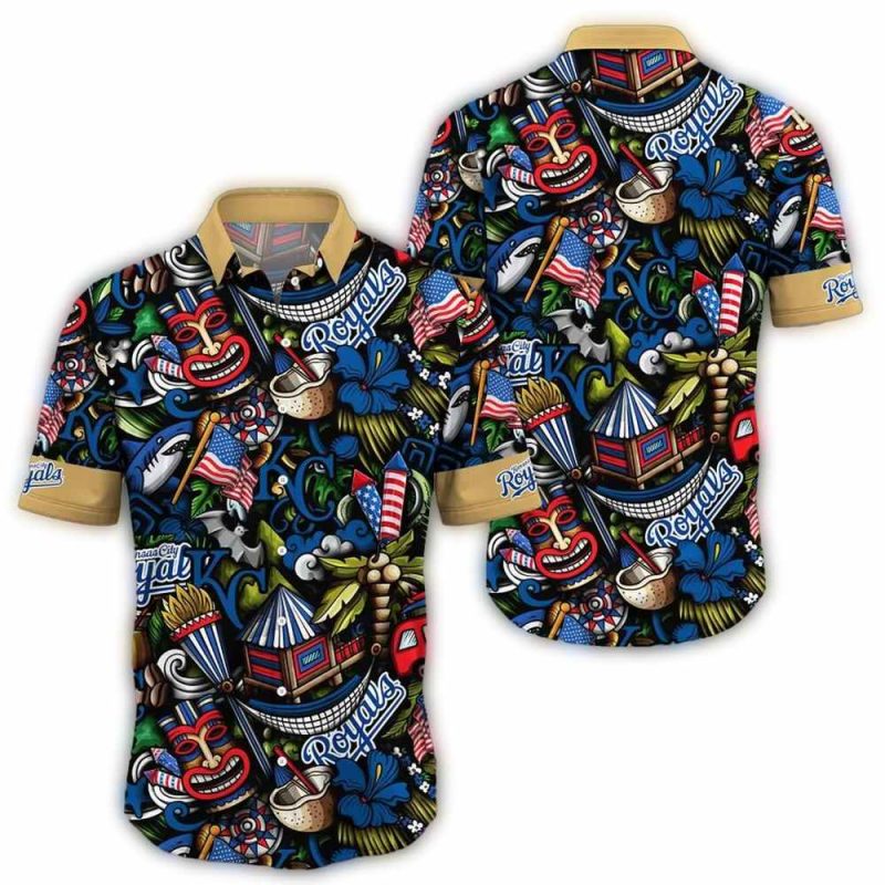 Kansas City Royals Tiki Carnival Hawaiian Shirt 1