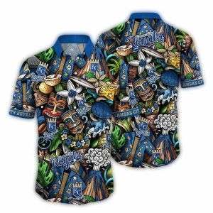 Kansas City Royals Tiki Paradise Hawaiian Shirt For Fans And Beach Lovers