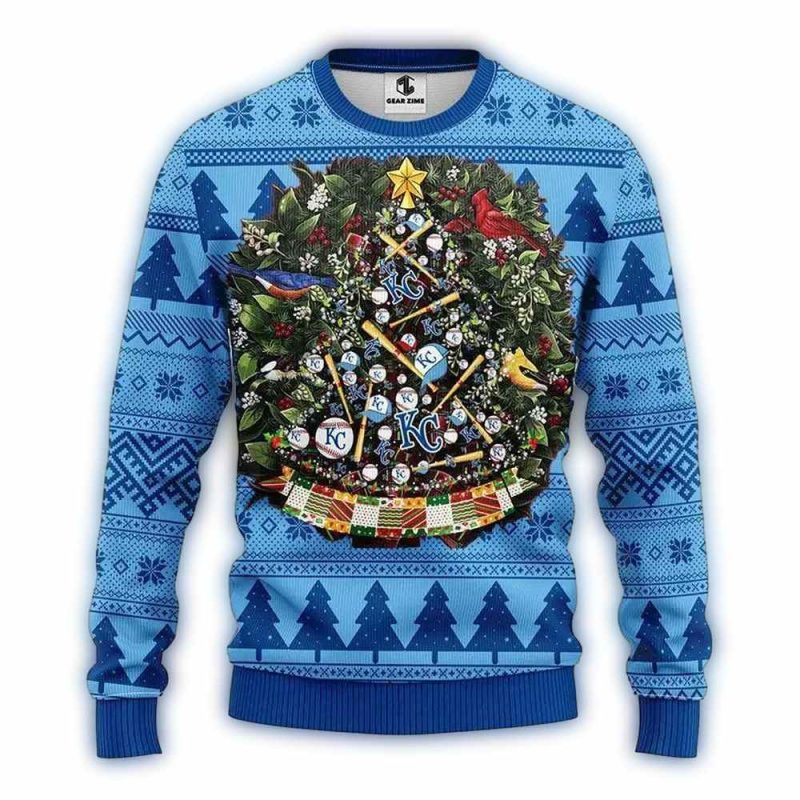 Kansas City Royals Tree Christmas Ugly Sweater 1