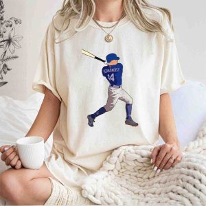 Kike Hernandez La Dodgers Number 14 T-Shirt - Men'S Baseball Apparel