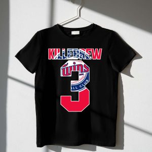 Killebrew Minnesota Twins Number 3 Baseball T-Shirt For Fans