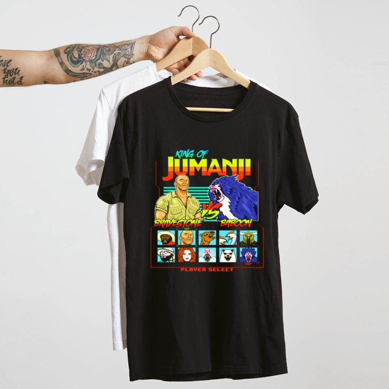 Bravestone Vs Baboon Jumanji Adventure T-Shirt For Fans - Image 4