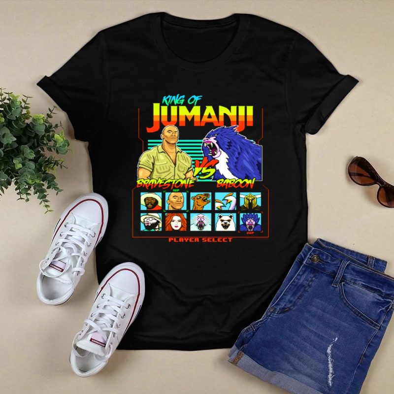 Bravestone Vs Baboon Jumanji Adventure T-Shirt For Fans - Image 5
