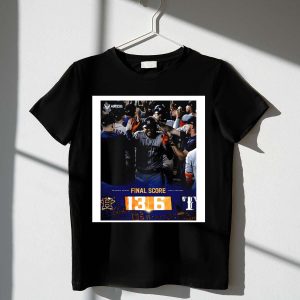 Houston Astros Kings Of Texas Final Score 13-6 Victory T-Shirt