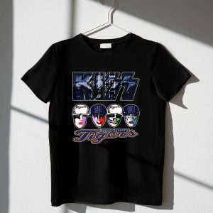 Detroit Tigers Baseball Crossover T-Shirt For Fans - Kiss Design