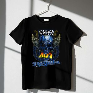 Kiss Kansas City Royals Skull Wings Graphic T-Shirt For Fans