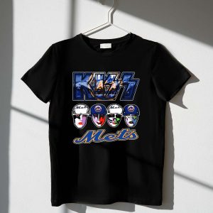Kiss New York Mets Face Paint Baseball T-Shirt For Fans And Collectors