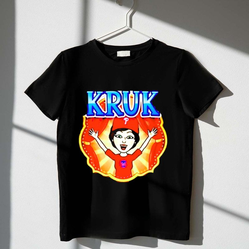 Kruk Philadelphia Phillies Cartoon Character Red T-Shirt for Fans