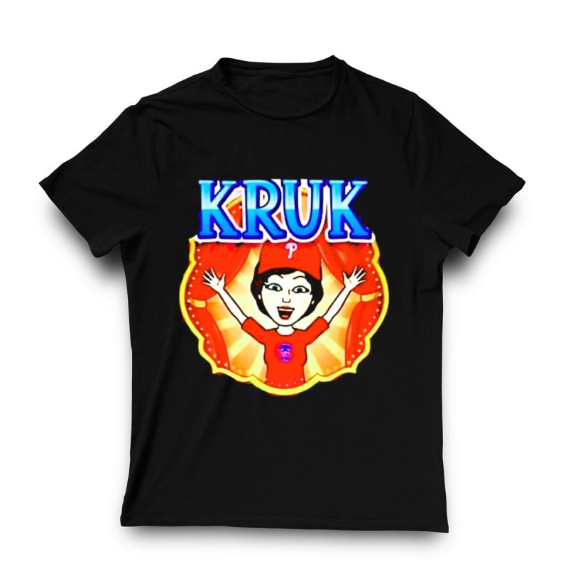 Kruk Philadelphia Phillies Cartoon Character Red T-Shirt for Fans - Image 3